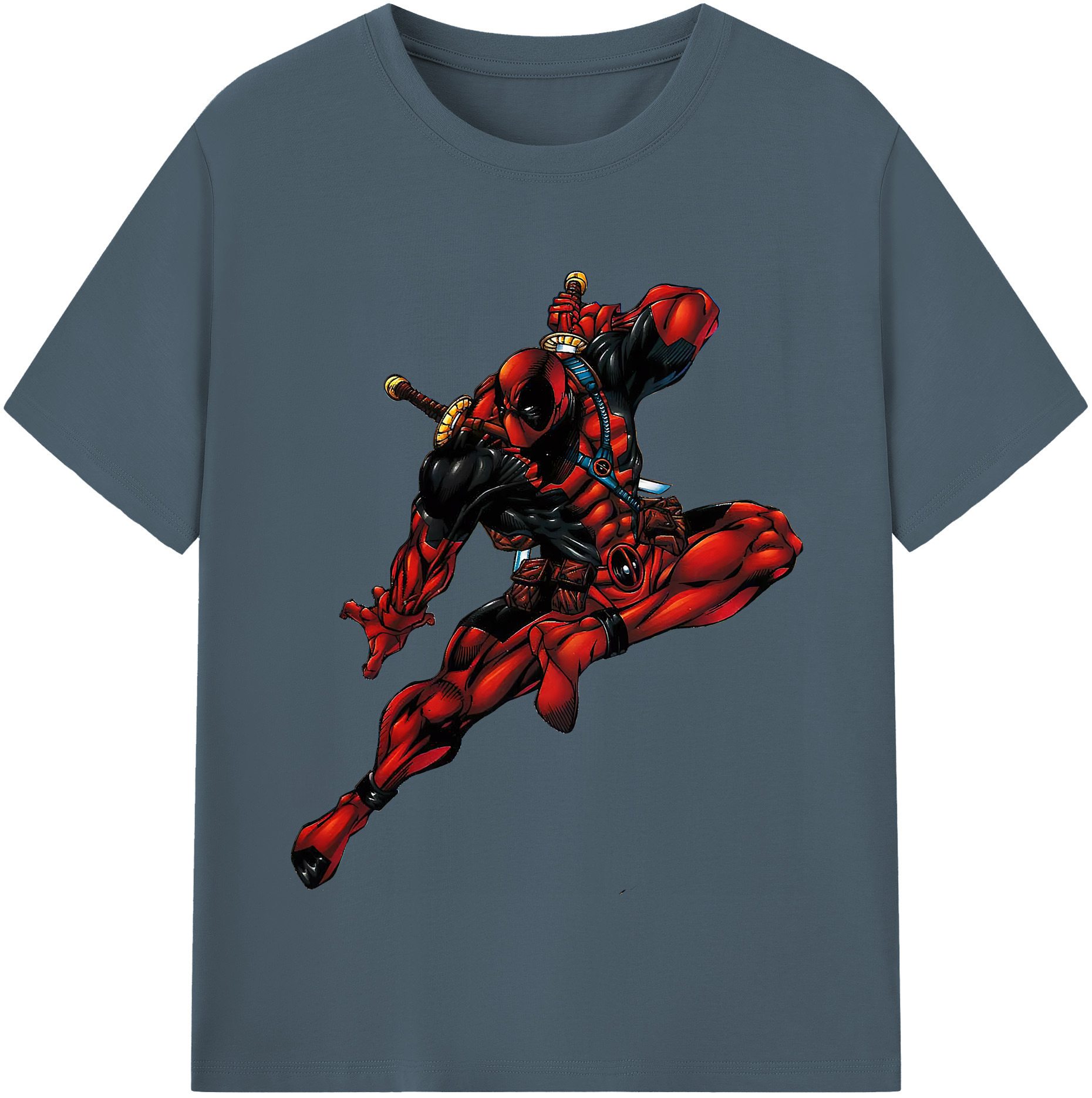 （画像用） Deadpool デッドプール 綿100％半袖Tシャツ（フロントプリント）